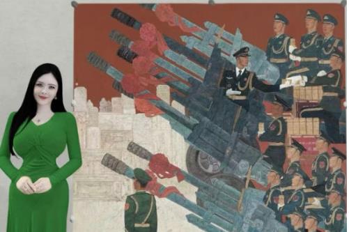 28岁天才画家关琪|力作《礼颂山河》亮相中国美术馆国家级大展​